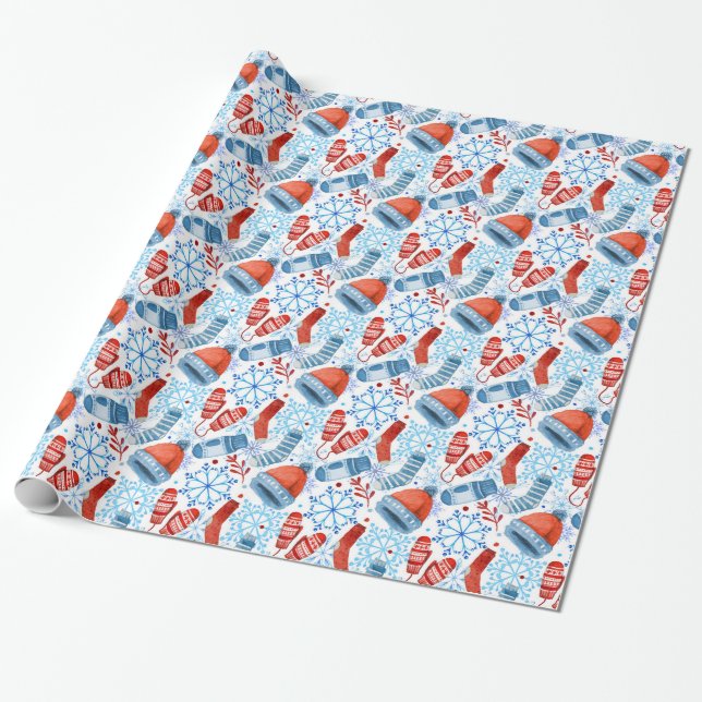 Winter Warmth Wrapping Paper (Unrolled)