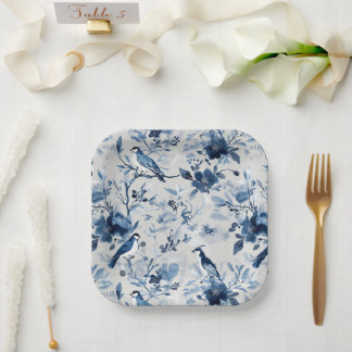 Winter Washi Chinoiserie | Songbird Paper Allover Plate