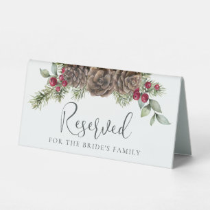 Winter Watercolor Botanical Wedding Reserved