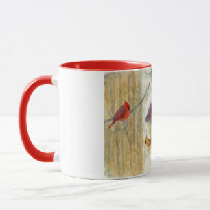 Winter Watercolor Cardinals Mug