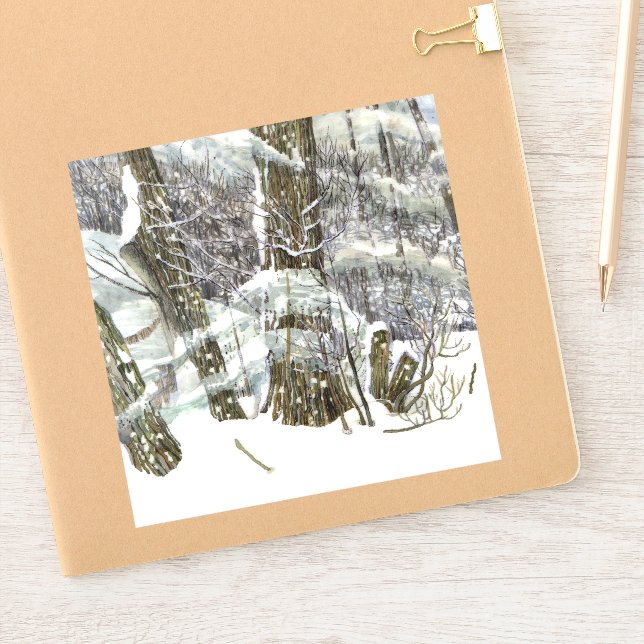 Winter Watercolor painting (Notebook)