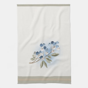 Winter Watercolor Tea Towel