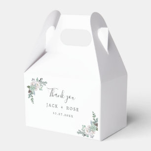 Winter Watercolor Wedding Favour Box
