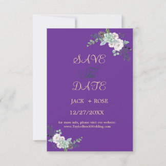 Winter Watercolor Wedding RSVP Card