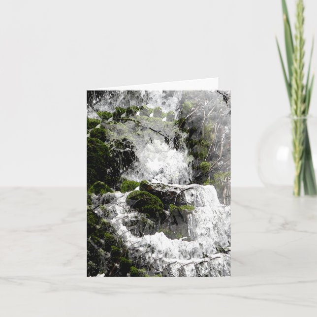 Winter waterfall...... card (Front)