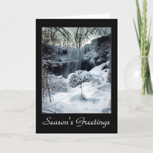 Winter Waterfall, Card