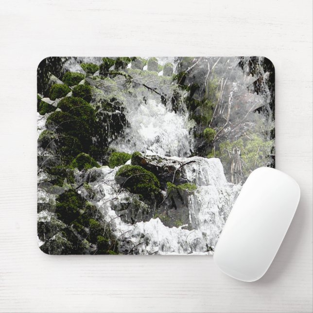 Winter waterfall...... mouse pad (With Mouse)