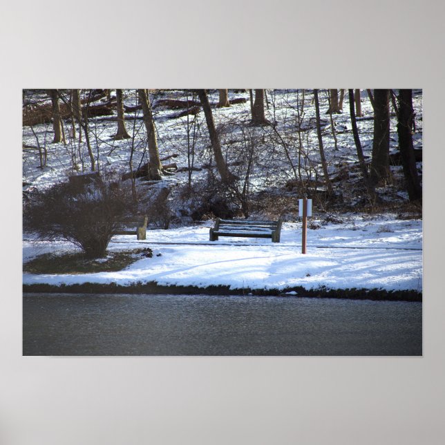 Winter Waterscape Photo Poster (Front)