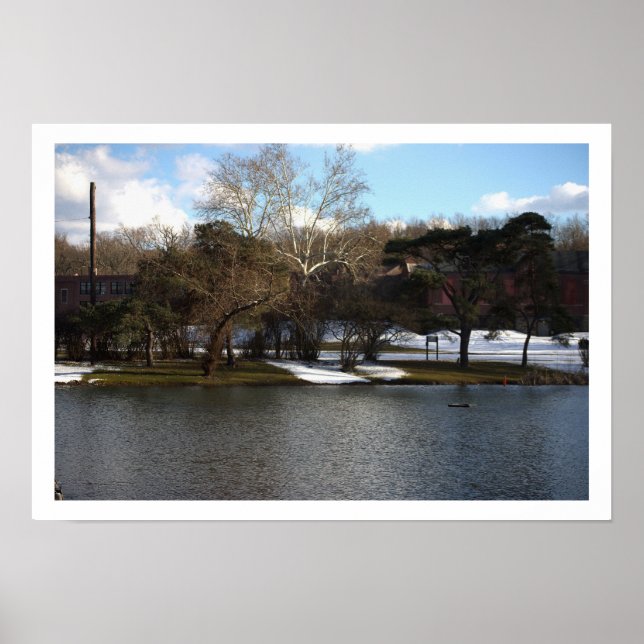 Winter Waterscape Poster (Front)