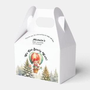 Winter We Can Bearly Wait Christmas Baby Shower Favour Box