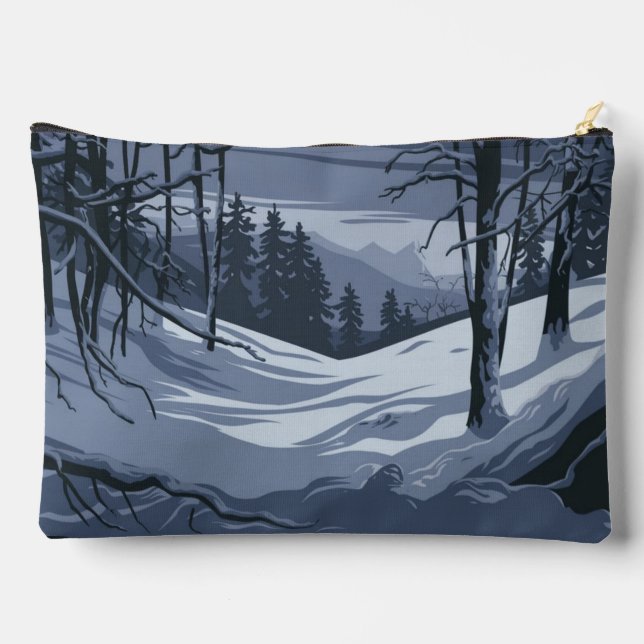 Winter Weather Accessory Pouch Travel Bag (Back)