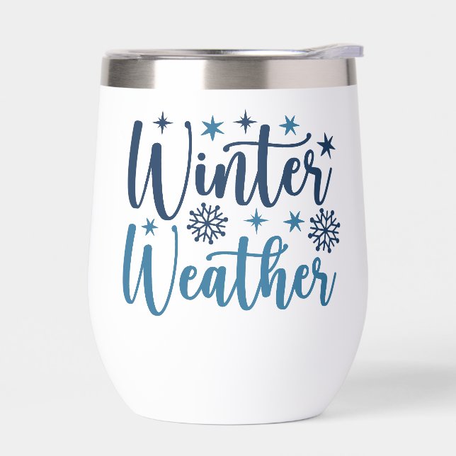 Winter Weather - Snowy Holiday Typography (Left)
