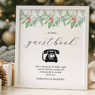 Winter Wedding Audio Guest Book Sign