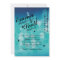 Winter wedding blue sparkly stars invitation