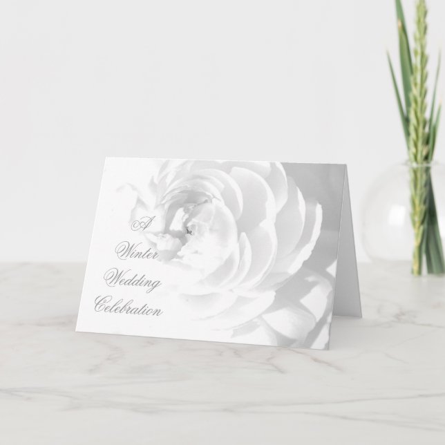 Winter Wedding Celebration Invitation Card (Front)