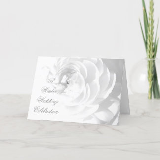 Winter Wedding Celebration Invitation Card