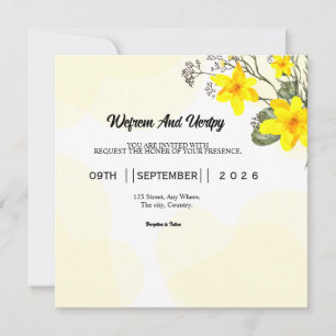 Winter Wedding Elegant Card Invitation Card 