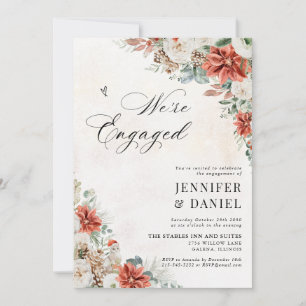 Winter Wedding Engagement Party Invitation