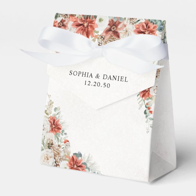 Winter Wedding Favour Box (Front Side)
