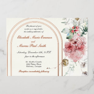 Winter Wedding Floral Double Arch