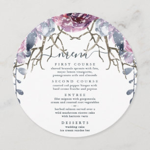 Winter Wedding Floral Menu