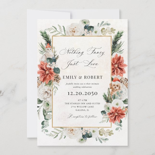 Winter Wedding Invitation (Front)