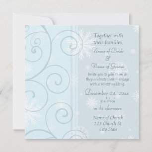 Winter Wedding Invitation Cards