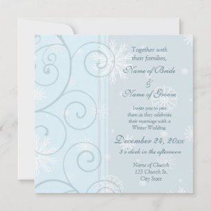Winter Wedding Invitation Photo Cards