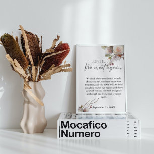 Winter Wedding Memorial Sign Family Remembrance