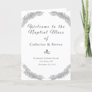 Winter Wedding Nuptial Mass with Photo Program