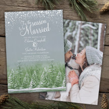 Winter wedding pine lake grey green art photo