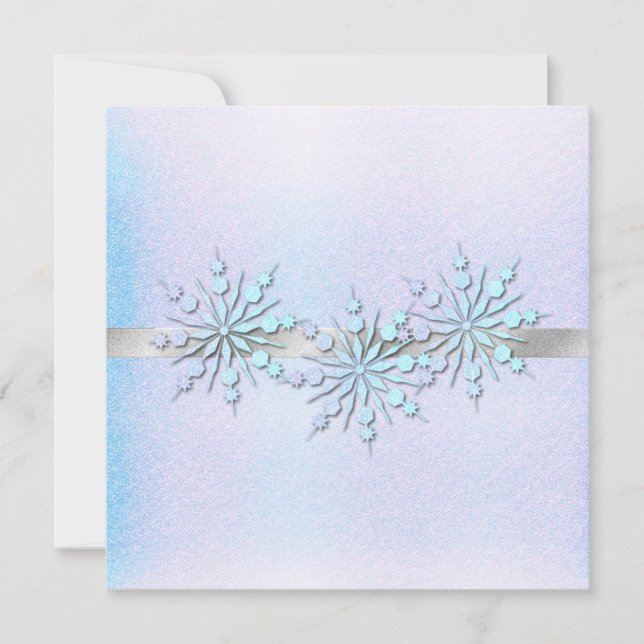 Winter Wedding Rehearsal Dinner Invitation (Front)