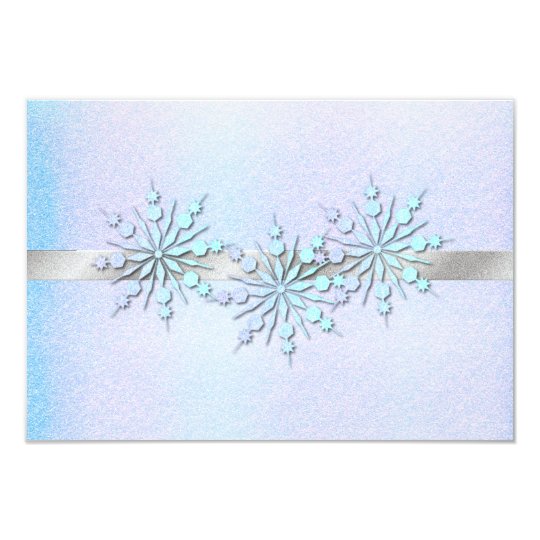 Winter Wedding Rehearsal Dinner RSVP Card