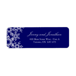 Winter Wedding RSVP Address Labels