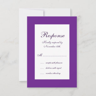 Winter Wedding RSVP Card