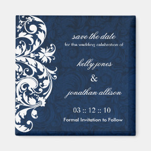Winter Wedding Save the Date Wedding Magnet