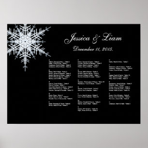 Winter Wedding Seating Chart