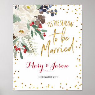 Winter Wedding Sign