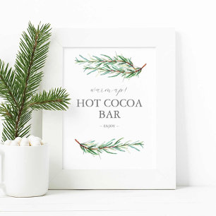 Winter Wedding Sign Hot Chocolate Bar Sign