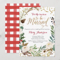 Winter Wedding, Tis the season to be married