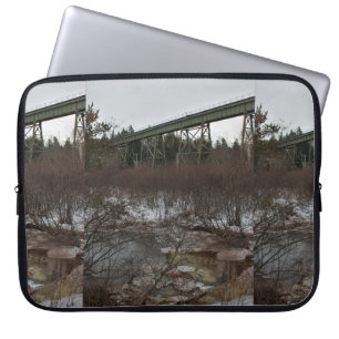 Winter Wentworth Train Trestle Laptop Sleeve