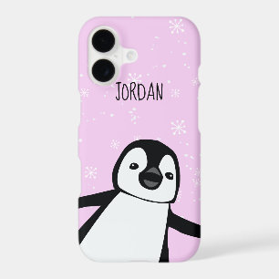 "Winter Whimsy" Personalised Penguin Phone Case