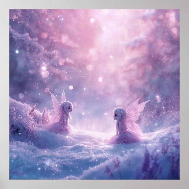 Winter Whispers and Fairy Light Poster (Front)