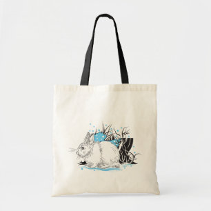 Winter white Hare Tote Bag