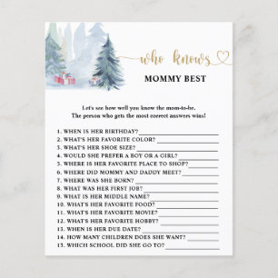 Winter Who knows mummy best