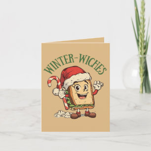 Winter-Wiches – Funny Christmas Sandwich Pun Card