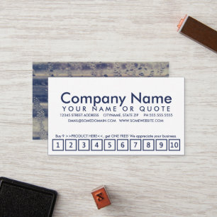 winter window loyalty program card