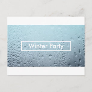 winter window party invitations