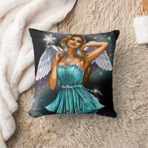 Winter Winged Fairy Cushion