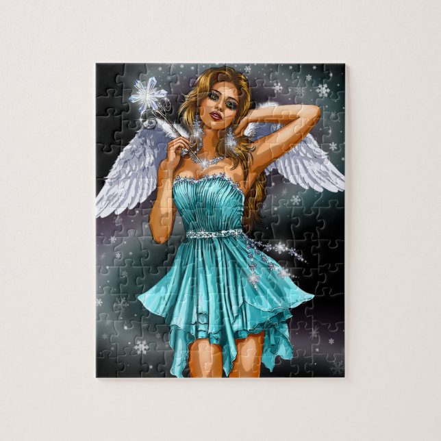 Winter Winged Fairy Jigsaw Puzzle (Vertical)